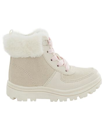 Toddler Faux Fur Hiking Boots, 