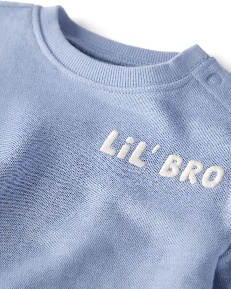 Baby Organic Cotton Lil' Bro Bubble , image 2 of 5 slides