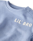 Baby Organic Cotton Lil' Bro Bubble , image 2 of 5 slides