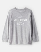 Kid Jersey OshKosh Logo Long-Sleeve Shirt - Grey, image 1 of 3 slides