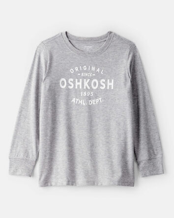 Kid Jersey OshKosh Logo Long-Sleeve Shirt - Grey, 