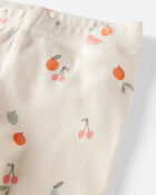 Baby Fruit Print Organic Cotton 2-Piece Pajamas, image 2 of 4 slides