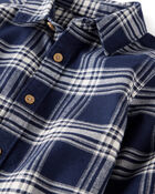 Baby Organic Cotton Button-Front Flannel Shirt, image 2 of 5 slides