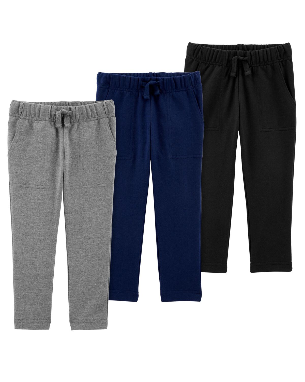 Multi Baby 3-Pack French Terry Drawstring Joggers Set | carters.com