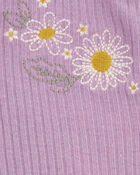 Baby Floral Snap-Up Ribbed Sleep & Play Pajamas, image 2 of 3 slides