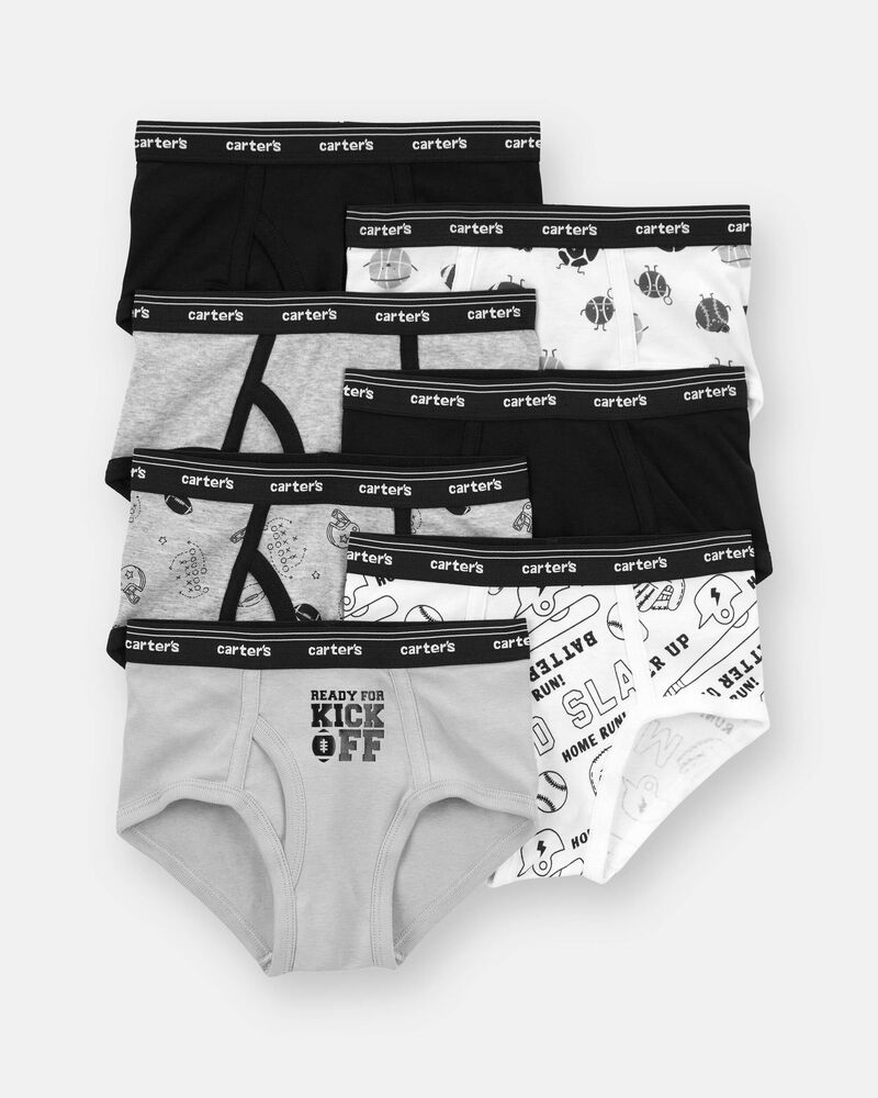 Kid 7-Pack Cotton Briefs Underwear, image 2 of 3 slides