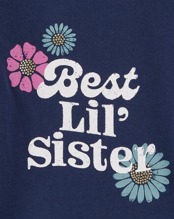 Toddler Best Lil Sister Graphic Tee, 