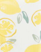 Baby Girl Lemon Print Bike Shorts - Multi, image 3 of 4 slides