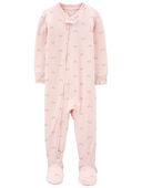 Pink - Baby 1-Piece Rainbow PurelySoft Footie Pajamas
