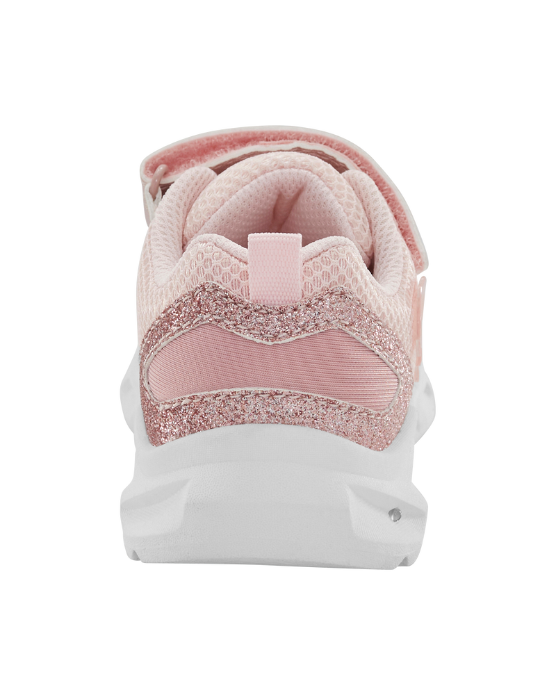Toddler Glitter Light Up Sneakers - Pink, image 4 of 8 slides