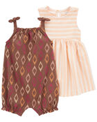 Baby 3-Piece Romper and Dress Set, image 1 of 4 slides