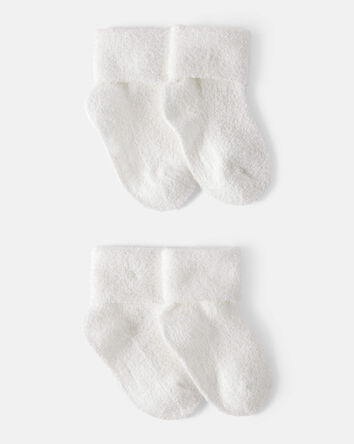 Baby 4-Pack Foldover Chenille  Booties, 