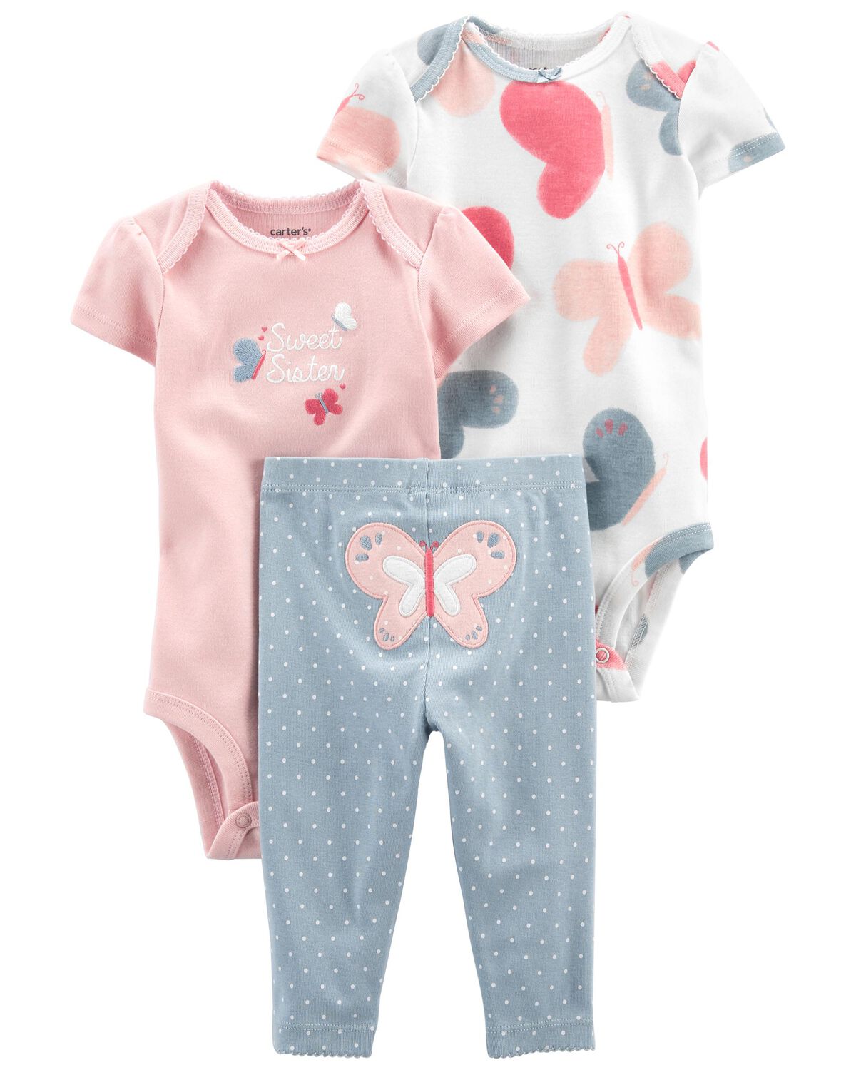 Baby 3-Piece Butterfly Little Character Set