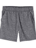 Gray - Kid Pull-On Athletic Shorts