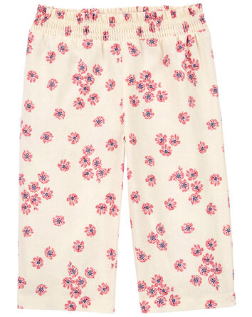 Baby Pull-On Floral Wide Leg Pants, 