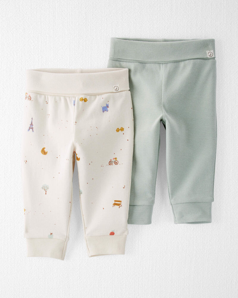 Baby Organic Cotton 2-Pack Joggers, image 1 of 4 slides