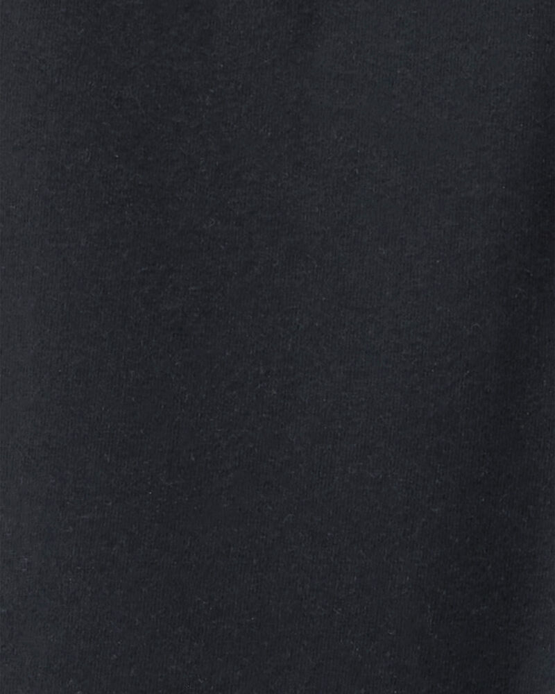 Kid Solid Cotton Flare Stretch Leggings - Black, image 3 of 4 slides