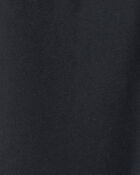 Kid Solid Cotton Flare Stretch Leggings - Black, image 3 of 4 slides