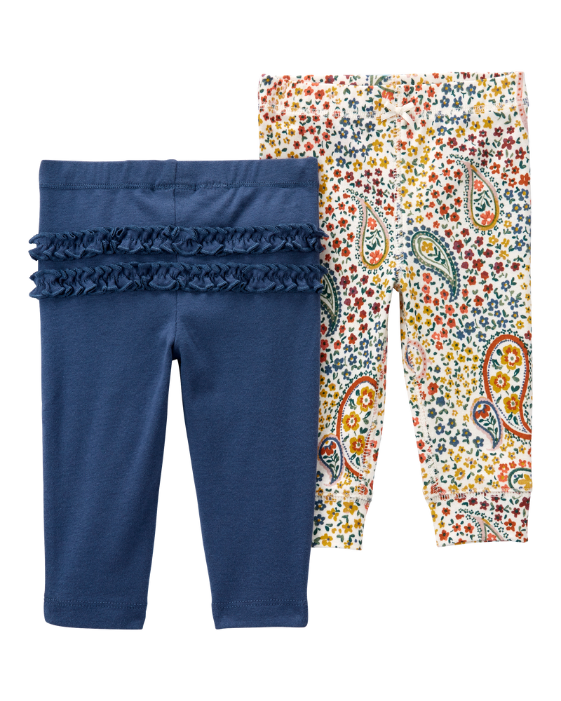 Baby 2-Pack Pull-On Pants, image 1 of 3 slides