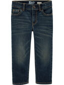 Authentic Tinted Wash - Baby Faded Dark Wash Straight-Leg Jeans
