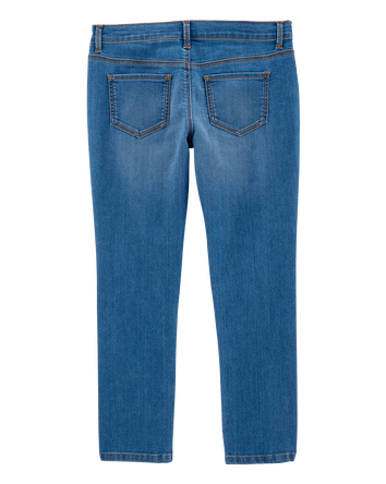 Kid Medium Blue Wash Plus-Fit Skinny-Leg Jeans, 