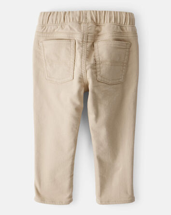 Baby Boy Cotton Pull-On Fashion Pants - Tan, 