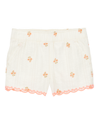 Baby Floral Seersucker Shorts - Cream, image 1 of 4 slides