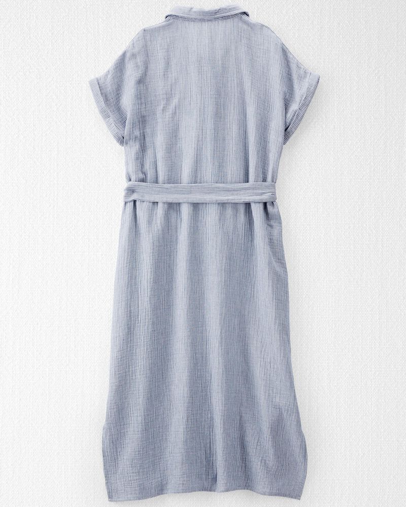 Adult  Women's Maternity Seaside Midi Shirtdress, image 10 of 12 slides