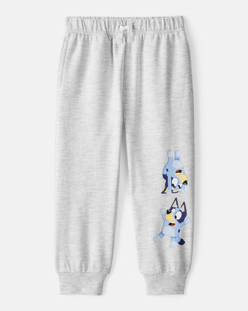 Toddler Boy Bluey French Terry Drawstring Joggers - Grey, 