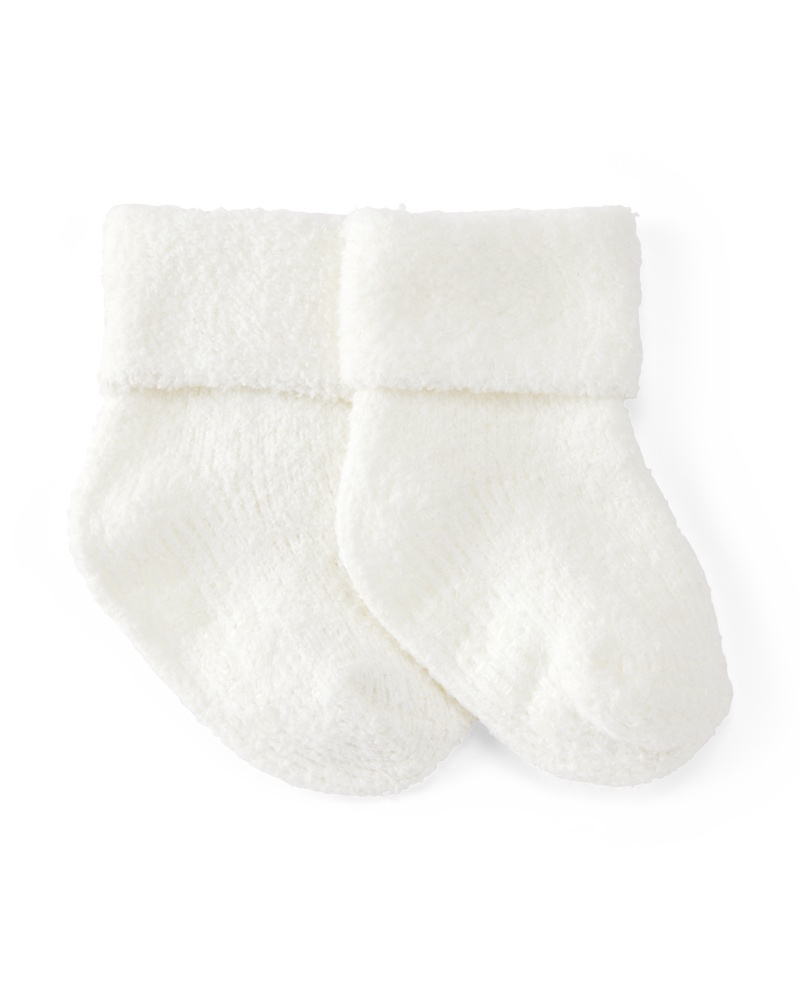 Baby 4-Pack Foldover Chenille  Booties, image 1 of 4 slides
