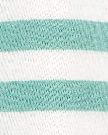 Baby 2-Piece Striped Tee & French Terry Shorts Set, 