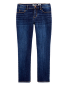 Kid Dark Wash Plus-Fit Skinny-Leg Jeans, image 1 of 5 slides