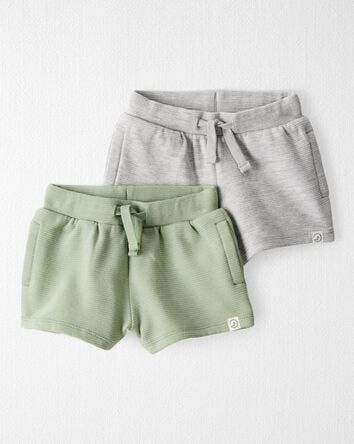 Baby 2-Pack Organic Cotton Shorts, 