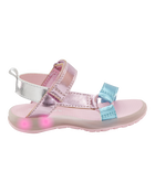 Toddler Light Up Metallic Sandals - Pink/Blue, image 2 of 8 slides