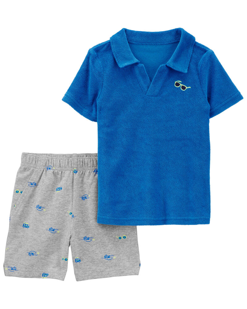 Baby 2-Piece Polo Shirt & Short Set, image 1 of 3 slides