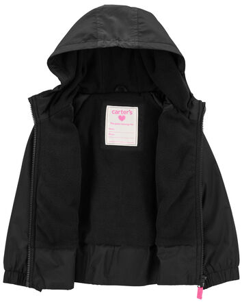 Toddler Peplum Mid-Weight Fleece-Lined Jacket, 