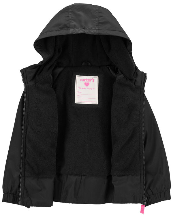 Toddler Peplum Mid-Weight Fleece-Lined Jacket