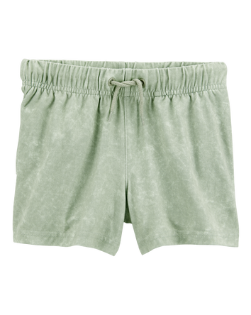 Toddler Solid Pull-On Knit Shorts - Green, 