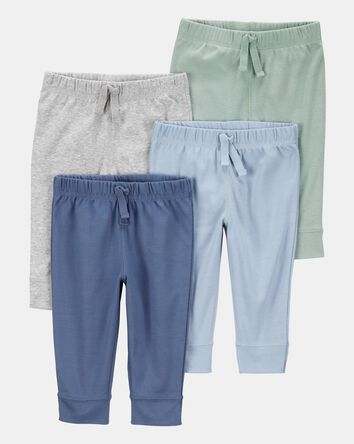 Baby Boy 4-Pack Pull-On Pants, 