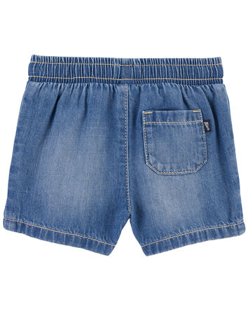 Baby Drawstring Denim Shorts, 