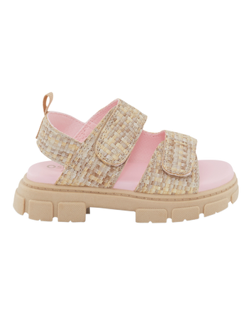 Toddler Casual Girl Sandals - Tan, 