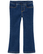 Baby Flare Pull-On Denim Jeans, image 1 of 3 slides
