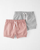 Baby 2-Pack Organic Cotton Shorts, image 1 of 4 slides