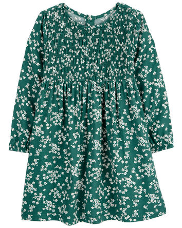 Toddler Floral Long-Sleeve Dress, 