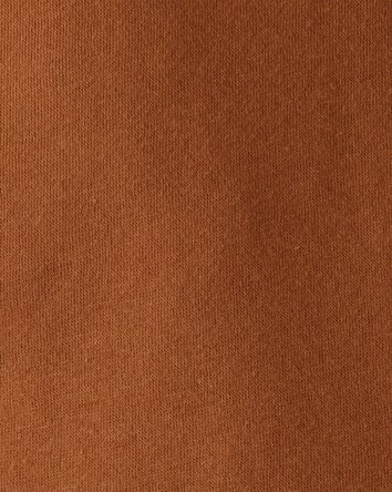 Toddler Boy Solid Fleece Long-Sleeve Hoodie - Brown, 
