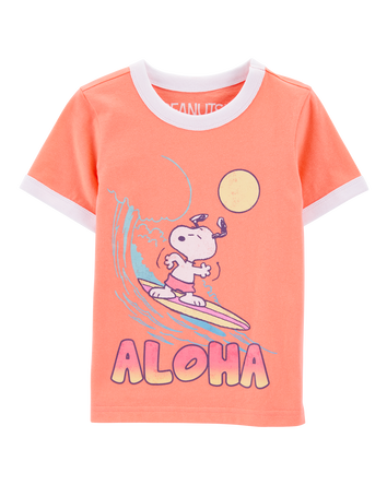 Toddler Snoopy Graphic Short-Sleeve Tee - Orange, 