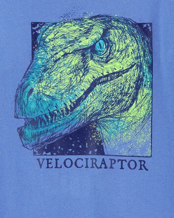 Velociraptor Dinosaur Graphic Tee, 