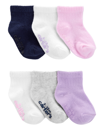 Baby 6-Pack Ankle Socks, 