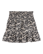 Kid Floral Linen Look-Alike Drawstring Skirt, image 1 of 4 slides