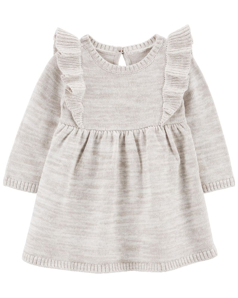 Baby Long-Sleeve Sweater Dress, image 1 of 5 slides